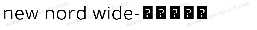 new nord wide字体转换